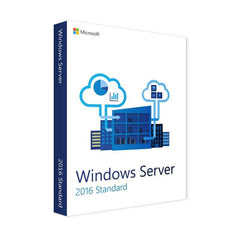 Windows Server 2016 Standard - 16 Core + 5 RDS CALs - TrustedTech