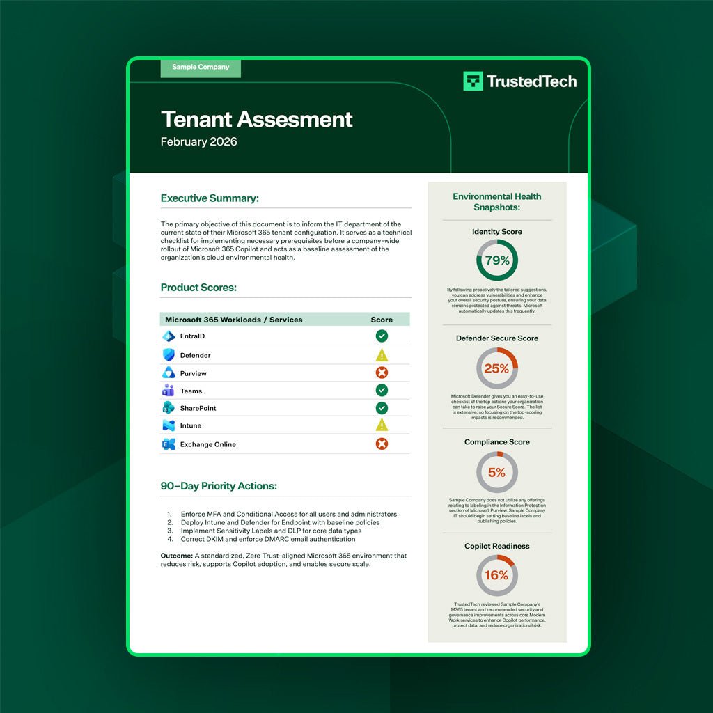 Microsoft 365 Tenant Consulting – TrustedTech