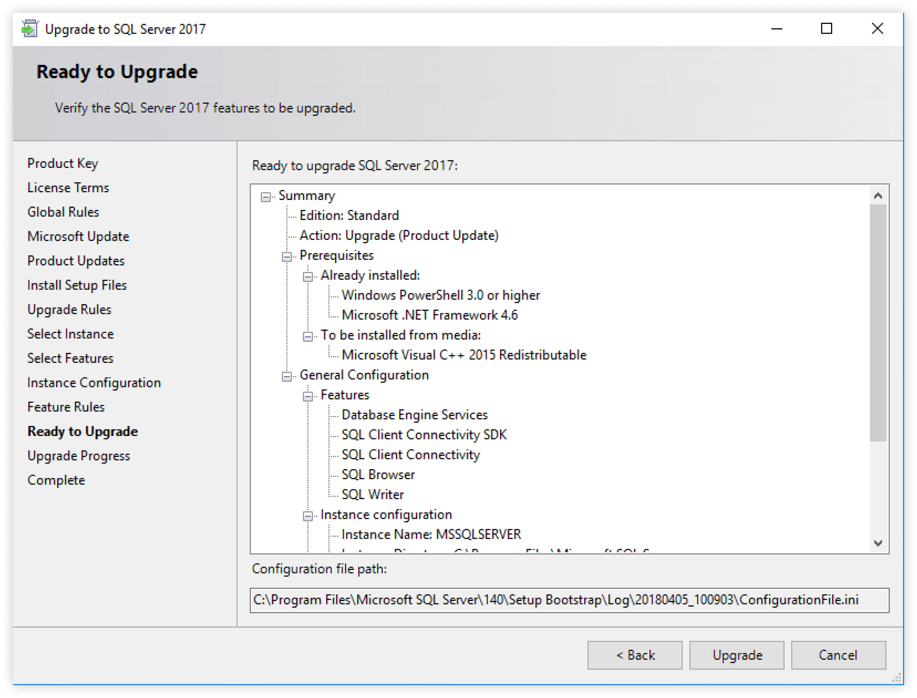 SQL Version Upgrade