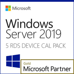 Microsoft Windows Server 2019 Remote Desktop - 5 Device CALs Elite Pricing - TrustedTech