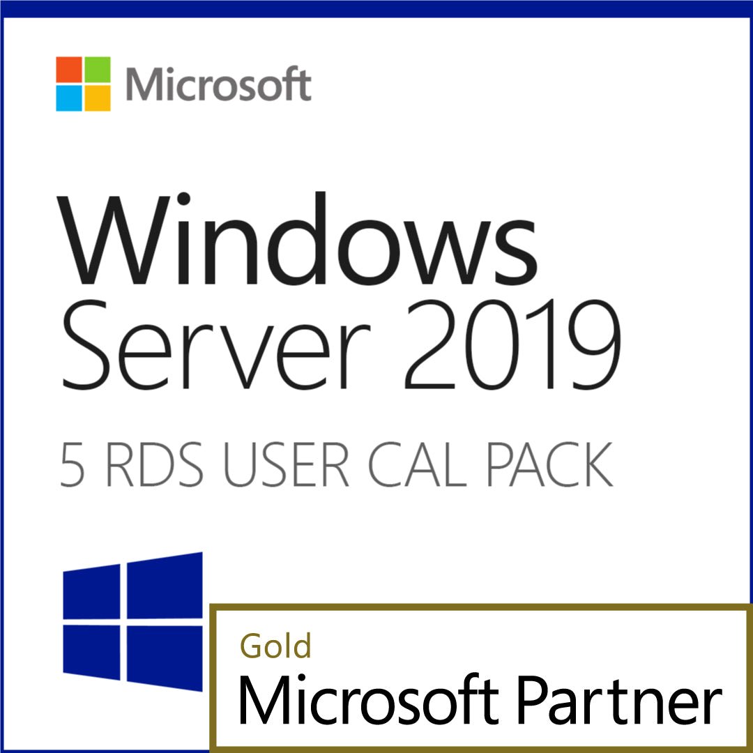 Microsoft Windows Server 2019 5 RDS User CALs TrustedTech