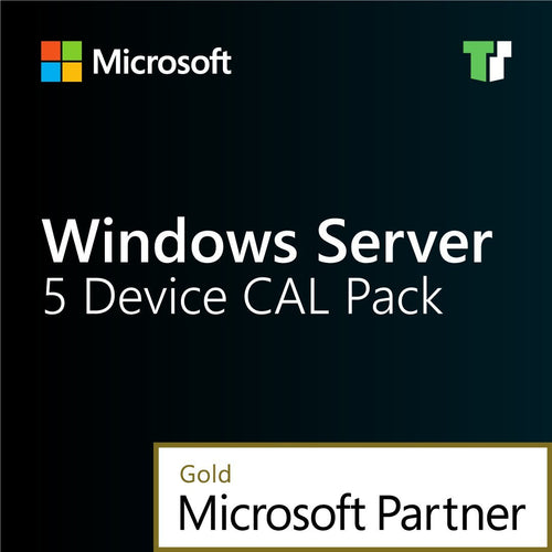 Microsoft Windows Server 2022 - 5 Device CAL - Elite Pricing - TrustedTech